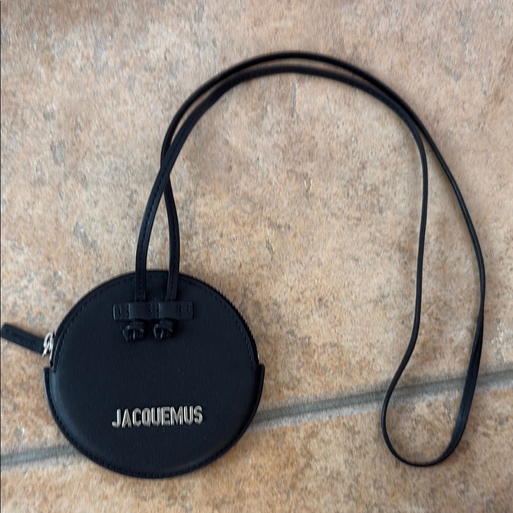 Jacquemus Black Circular Leather Bag
